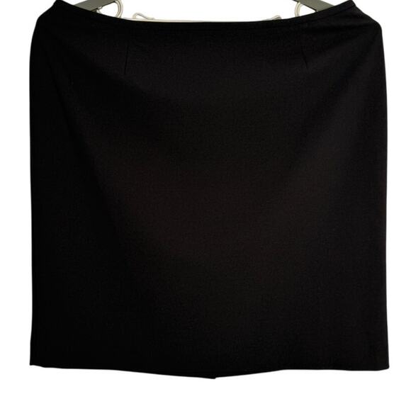 Calvin Klein Professional Straight Pencil Mini Skirt Stretch Back ZipUp 22 Brown - Picture 1 of 16